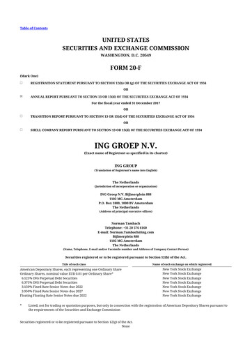 Miniature ING
 20-F Rapport annuel 