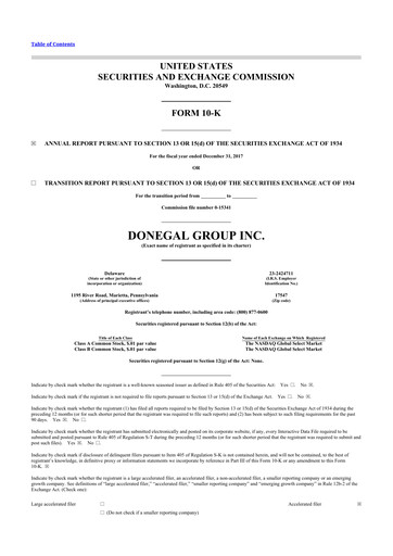Thumbnail Donegal Group 10-K Annual Report 2017