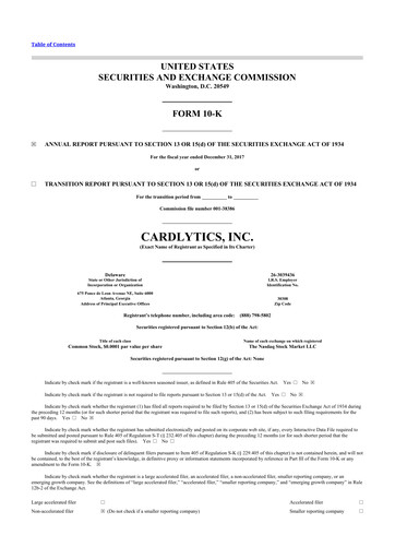 Vorschaubild Cardlytics
 10-K Jahresbericht 