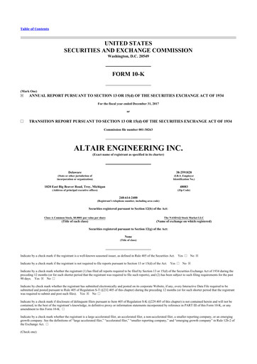 Thumbnail Altair Engineering
 10-K Annual Report 2017