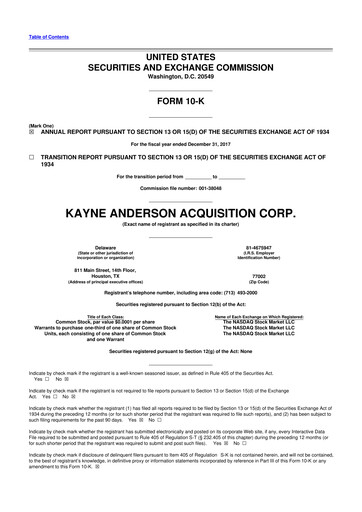 Thumbnail Kinetik 10-K Annual Report 2017