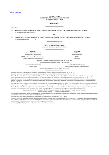 Thumbnail Williams-Sonoma 10-K Annual Report 2017