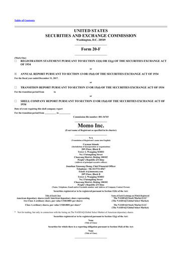 Thumbnail Hello Group Inc. 20-F Annual Report 2017