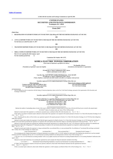 Thumbnail Korea Electric Power 20-F Annual Report 2017