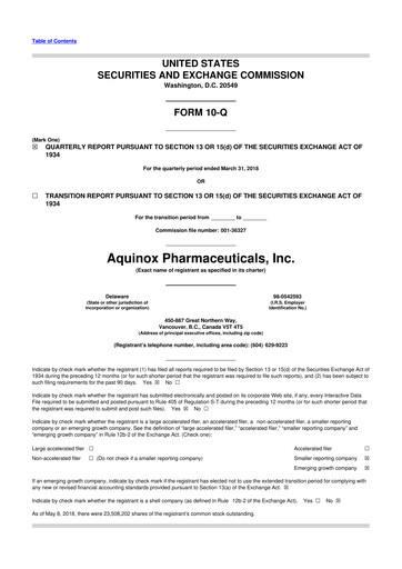 Vorschaubild Neurogene 10-Q Quartalsbericht 2018 