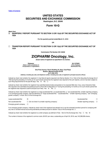 Vorschaubild Alaunos Therapeutics 10-Q Quartalsbericht 2018 