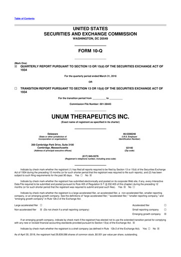 Miniature Cogent Biosciences 10-Q Rapport trimestriel 2018 