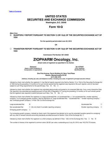Vorschaubild Alaunos Therapeutics 10-Q Quartalsbericht 2018 