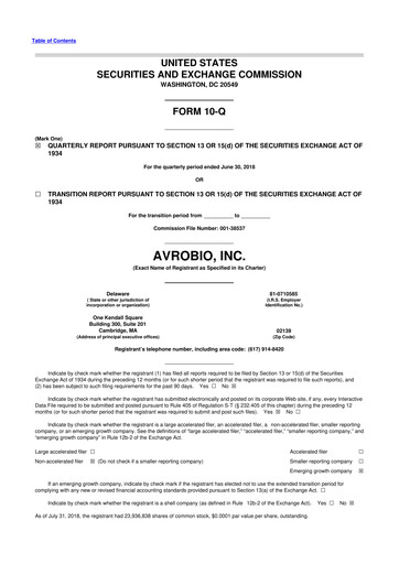 Thumbnail Tectonic Therapeutic 10-Q Quarterly Report FY2018 