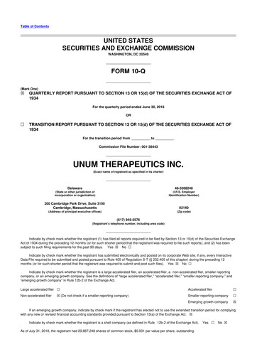 Miniature Cogent Biosciences 10-Q Rapport trimestriel 2018 