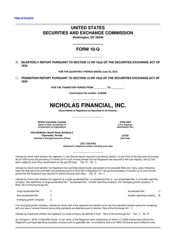 Thumbnail Old Market Capital Corporation 10-Q Quarterly Report FY2019 