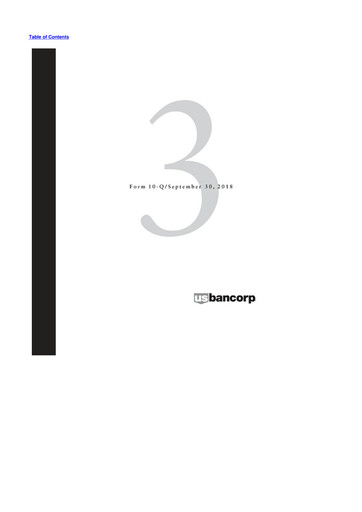 Miniature U.S. Bancorp 10-Q Rapport trimestriel 2018 