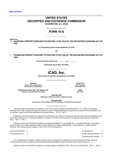 Thumbnail iCAD 10-Q Quarterly Report FY2018 