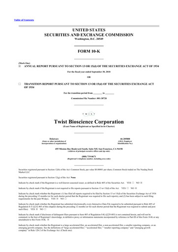 Thumbnail Twist Bioscience
 10-K Annual Report 