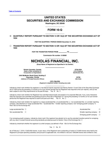 Thumbnail Old Market Capital Corporation 10-Q Quarterly Report FY2019 