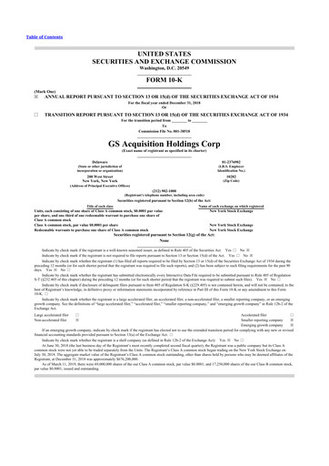 Thumbnail Vertiv Holdings
 10-K Annual Report 2018