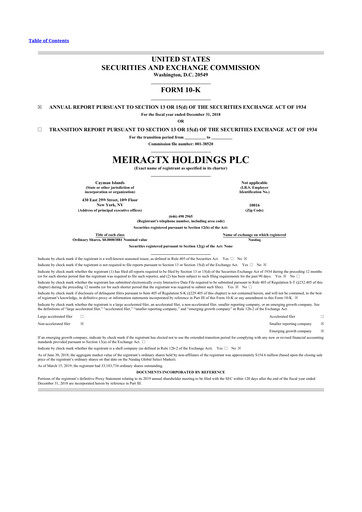 Thumbnail MeiraGTx 10-K Annual Report 2018