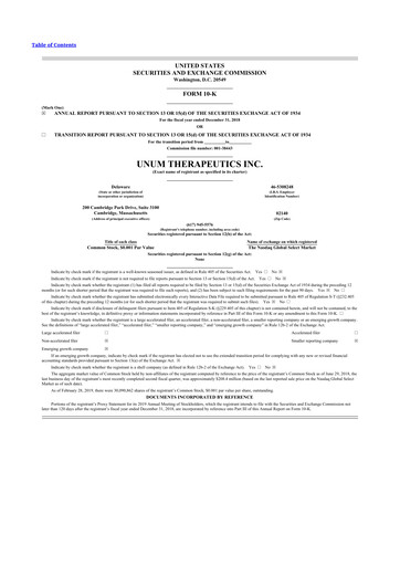 Thumbnail Cogent Biosciences 10-K Annual Report 2018