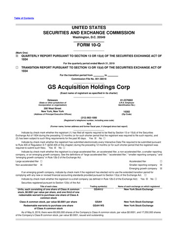 Thumbnail Vertiv Holdings
 10-Q Quarterly Report FY2019 