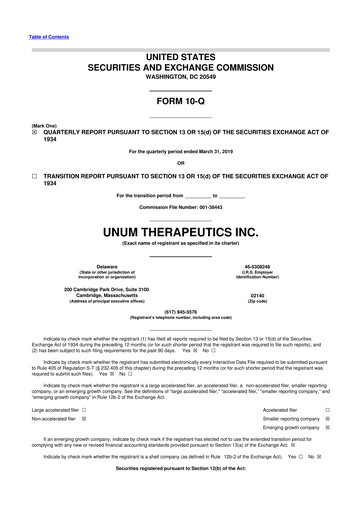 Miniature Cogent Biosciences 10-Q Rapport trimestriel 2019 