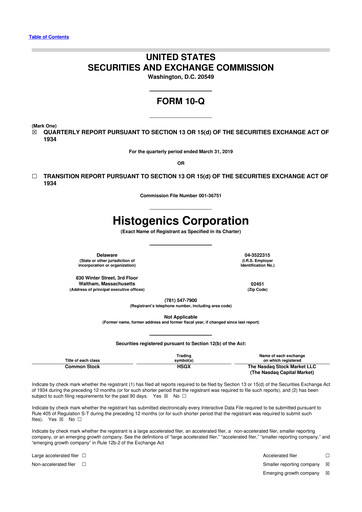 Thumbnail Ocugen 10-Q Quarterly Report FY2019 