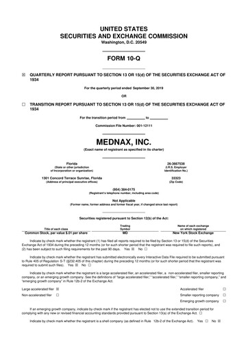 Thumbnail Pediatrix Medical Group 10-Q Quarterly Report FY2019 