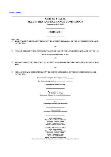 Thumbnail Yunji 20-F Annual Report 2019