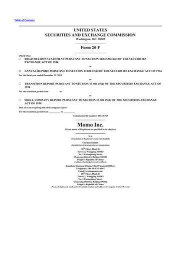 Thumbnail Hello Group Inc. 20-F Annual Report 2019