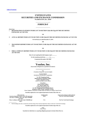 Thumbnail Youdao
 20-F Annual Report 2019