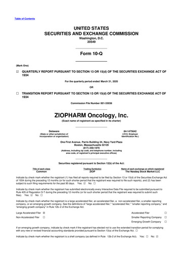 Vorschaubild Alaunos Therapeutics 10-Q Quartalsbericht 2020 
