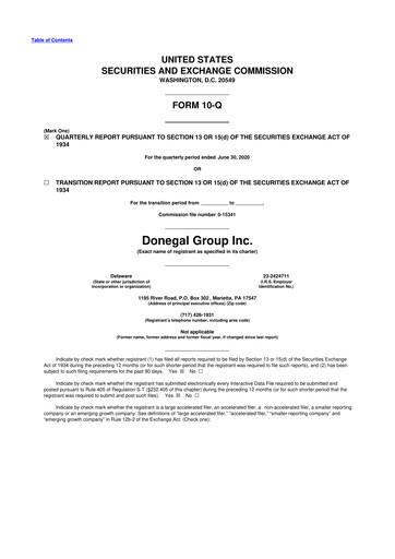 Thumbnail Donegal Group 10-Q Quarterly Report FY2020 