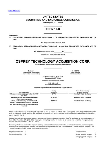 Vorschaubild BlackSky Technology 10-Q Quartalsbericht 2020 