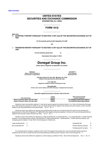 Thumbnail Donegal Group 10-Q Quarterly Report FY2020 