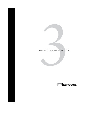 Miniature U.S. Bancorp 10-Q Rapport trimestriel 2020 
