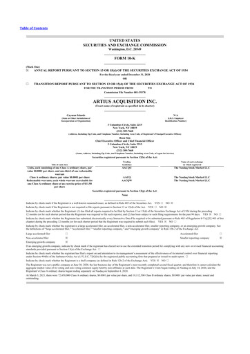 Miniature Origin Materials 10-K Rapport annuel 2020