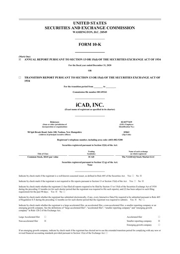 Vorschaubild iCAD 10-K Jahresbericht 2020