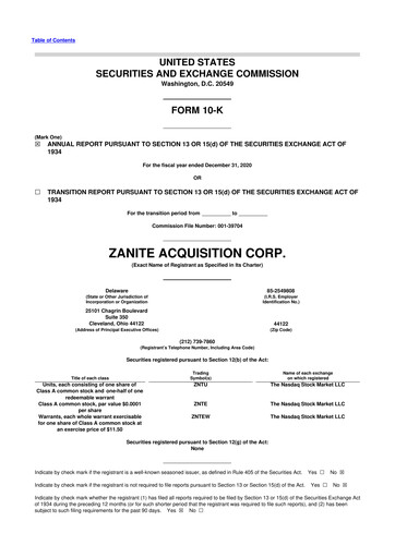 Thumbnail Eve Holding, Inc. 10-K Annual Report 2020