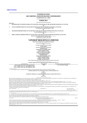 Thumbnail Vipshop
 20-F Annual Report 2020