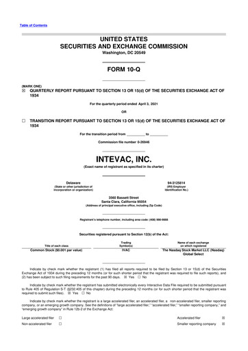 Thumbnail Intevac
 10-Q Quarterly Report FY2021 