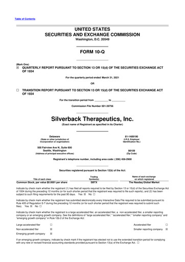 Thumbnail ARS Pharmaceuticals 10-Q Quarterly Report FY2021 