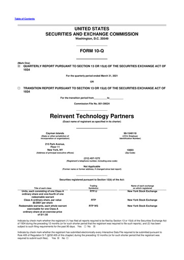 Vorschaubild Joby Aviation 10-Q Quartalsbericht 2021 