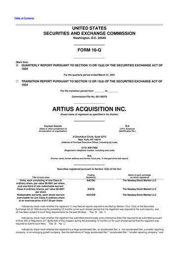 Miniature Origin Materials 10-Q Rapport trimestriel 2021 