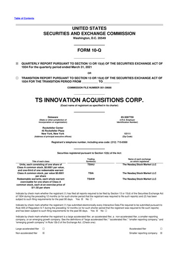 Thumbnail Latch 10-Q Quarterly Report FY2021 