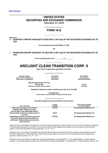 Vorschaubild OPAL Fuels 10-Q Quartalsbericht 2021 