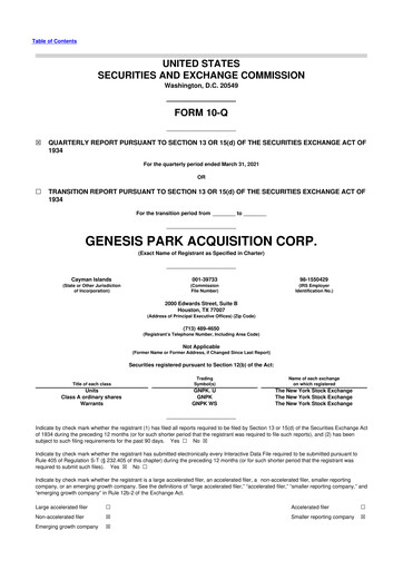 Miniature Redwire 10-Q Rapport trimestriel 2021 