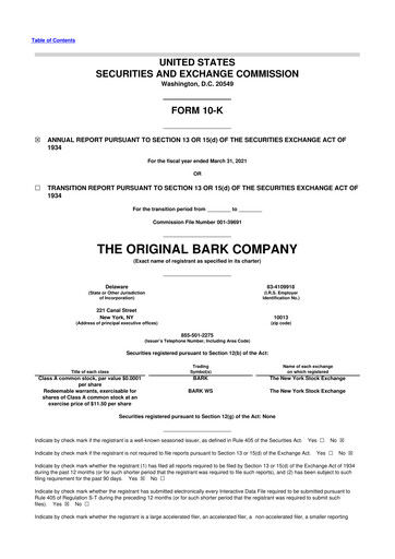 Thumbnail Bark, Inc. 10-K Annual Report 2021