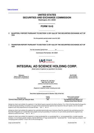 Thumbnail Integral Ad Science 10-Q Quarterly Report FY2021 