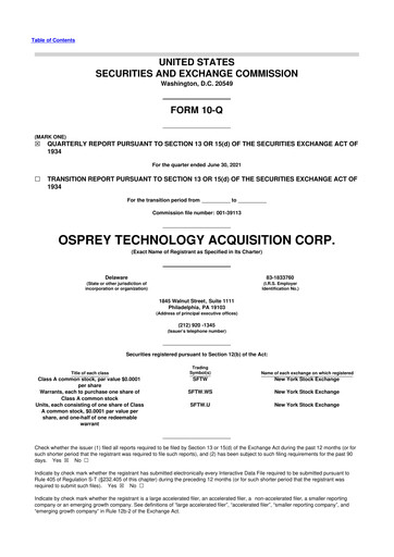 Vorschaubild BlackSky Technology 10-Q Quartalsbericht 2021 
