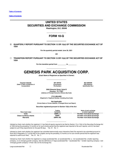 Miniature Redwire 10-Q Rapport trimestriel 2021 