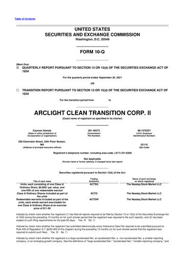Vorschaubild OPAL Fuels 10-Q Quartalsbericht 2021 